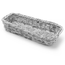 KOSZYK NA SZTUĆCE WIDELCE NOŻE ŁYŻKI SZARY MELANŻOWY 270X100X45 MM - HENDI 426081