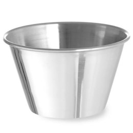 MISECZKA RAMEKIN NACZYNIE DO SOSÓW DIPÓW ZE STALI NIERDZEWNEJ ŚR. 85 MM 12 SZT. 175 ML - HENDI 400043
