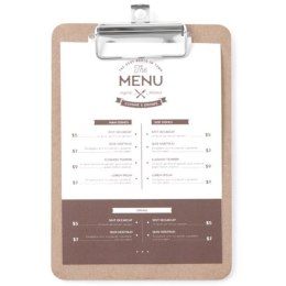PODKŁADKA DESKA POD KARTĘ MENU Z KLIPSEM CLIPBOARD 125X180 MM - HENDI 664179