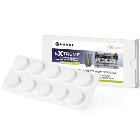 PROFESJONALNY ŚRODEK DO MYCIA EKSPRESÓW EXTREME COFFEE TABLETS - 10 TABLETEK - HENDI 976654 PROFESJONALNY ŚRODEK DO MYCIA EKSPRESÓW EXTREME COFFEE TABLETS - 10 TABLETEK - HENDI 976654