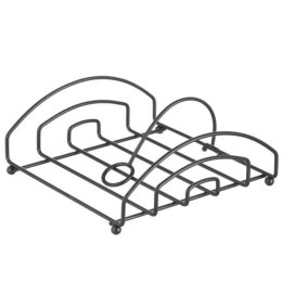 SERWETNIK STOJAK NA SERWETKI ZE STALI NIERDZEWNEJ CZARNY 155X160 MM - HENDI 427156
