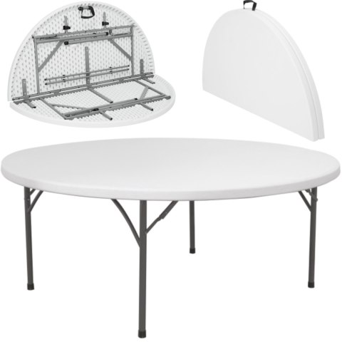 STÓŁ CATERINGOWY OKRĄGŁY SKŁADANY DO 250 KG ŚR. 1500 X 740 MM - HENDI 810996 STÓŁ CATERINGOWY OKRĄGŁY SKŁADANY DO 250 KG ŚR. 1500 X 740 MM - HENDI 810996