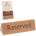 TABLICZKA INFORMACYJNA RESERVED REZERWACJA DREWNIANA - HENDI 664308