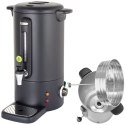 WARNIK PODGRZEWACZ DO KAWY Z NIEKAPIĄCYM KRANEM CZARNY CONCEPT LINE 10 L - HENDI 211458