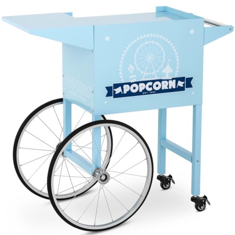 WÓZEK PODSTAWA DO MASZYNY DO POPCORNU Z SZAFKĄ RETRO 51 X 37 CM - NIEBIESKI WÓZEK PODSTAWA DO MASZYNY DO POPCORNU Z SZAFKĄ RETRO 51 X 37 CM - NIEBIESKI
