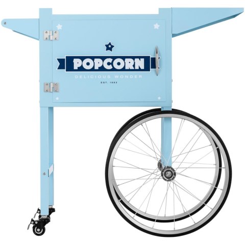 WÓZEK PODSTAWA DO MASZYNY DO POPCORNU Z SZAFKĄ RETRO 51 X 37 CM - NIEBIESKI WÓZEK PODSTAWA DO MASZYNY DO POPCORNU Z SZAFKĄ RETRO 51 X 37 CM - NIEBIESKI