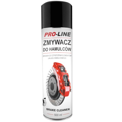 ZMYWACZ ŚRODEK DO CZYSZCZENIA HAMULCÓW I UKŁADÓW HAMULCOWYCH PRO-LINE SPRAY 500 ML ZMYWACZ ŚRODEK DO CZYSZCZENIA HAMULCÓW I UKŁADÓW HAMULCOWYCH PRO-LINE SPRAY 500 ML