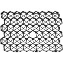 KRATKA TRAWNIKOWA PARKINGOWA MODUŁOWA 60 X 40 X 4 CM 4 SZT. CZARNA