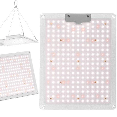 LAMPA DO UPRAWY WZROSTU ROŚLIN PEŁNE SPEKTRUM 30 X 24 CM 234 LED 110 W SREBRNA LAMPA DO UPRAWY WZROSTU ROŚLIN PEŁNE SPEKTRUM 30 X 24 CM 234 LED 110 W SREBRNA