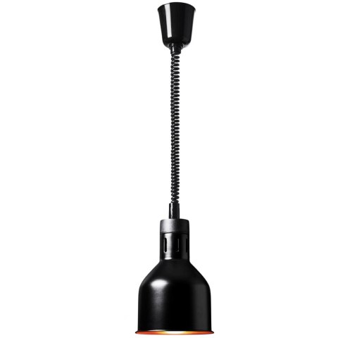 LAMPA GRZEWCZA DO POTRAW NA PODCZERWIEŃ IR WISZĄCA CZARNA ŚR. 17 CM 250 W LAMPA GRZEWCZA DO POTRAW NA PODCZERWIEŃ IR WISZĄCA CZARNA ŚR. 17 CM 250 W