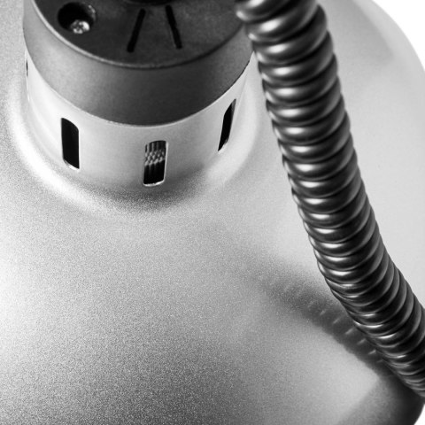 LAMPA GRZEWCZA DO POTRAW NA PODCZERWIEŃ IR WISZĄCA SREBRNA ŚR. 28.5 CM 250 W LAMPA GRZEWCZA DO POTRAW NA PODCZERWIEŃ IR WISZĄCA SREBRNA ŚR. 28.5 CM 250 W
