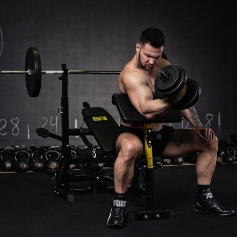 ŁAWKA DO ĆWICZEŃ WIELOFUNKCYJNA REGULOWANA MODLITEWNIK DO 110 KG ŁAWKA DO ĆWICZEŃ WIELOFUNKCYJNA REGULOWANA MODLITEWNIK DO 110 KG