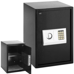SEJF ELEKTRONICZNY DOMOWY BIUROWY Z ZAMKIEM SZYFROWYM STALOWY 35X34.5X50 CM