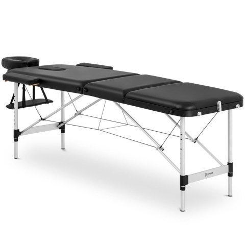 STÓŁ ŁÓŻKO DO MASAŻU PRZENOŚNE SKŁADANE BORDEUX BLACK DO 180 KG CZARNE STÓŁ ŁÓŻKO DO MASAŻU PRZENOŚNE SKŁADANE BORDEUX BLACK DO 180 KG CZARNE