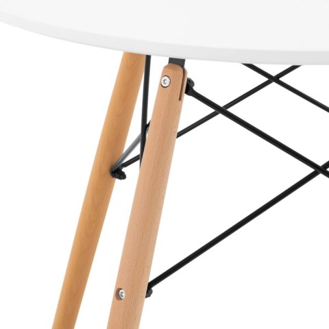 STOLIK STÓŁ SKANDYNAWSKI DO SALONU BIURA NOWOCZESNY OKRĄGŁY ŚR. 80 CM WYS. 74 CM STOLIK STÓŁ SKANDYNAWSKI DO SALONU BIURA NOWOCZESNY OKRĄGŁY ŚR. 80 CM WYS. 74 CM
