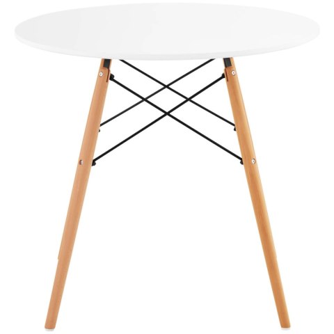 STOLIK STÓŁ SKANDYNAWSKI DO SALONU BIURA NOWOCZESNY OKRĄGŁY ŚR. 80 CM WYS. 74 CM STOLIK STÓŁ SKANDYNAWSKI DO SALONU BIURA NOWOCZESNY OKRĄGŁY ŚR. 80 CM WYS. 74 CM
