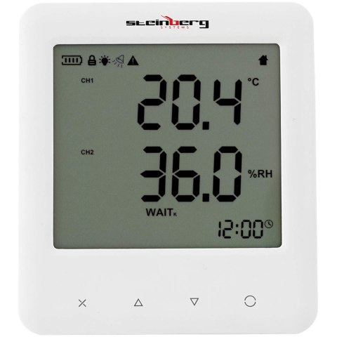 TERMOHIGROMETR MIERNIK TEMPERATURY WILGOTNOŚCI Z CZUJNIKIEM CO2 ZAKRES - 40 - 125 C 0 - 10000 PPM TERMOHIGROMETR MIERNIK TEMPERATURY WILGOTNOŚCI Z CZUJNIKIEM CO2 ZAKRES - 40 - 125 C 0 - 10000 PPM
