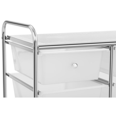 WÓZEK ORGANIZER KOSMETYCZNY ŁAZIENKOWY Z 6 SZUFLADAMI DO 38 KG 63 X 37.5 X 63 CM WÓZEK ORGANIZER KOSMETYCZNY ŁAZIENKOWY Z 6 SZUFLADAMI DO 38 KG 63 X 37.5 X 63 CM