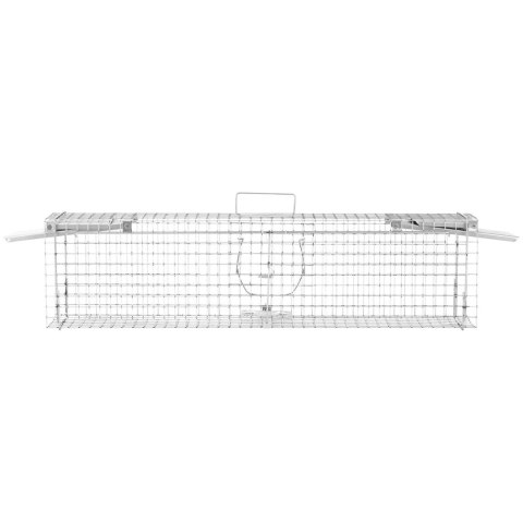 ŻYWOŁAPKA PUŁAPKA ŁAPKA NA SZCZURY KUNY ZATRZASKOWA DWUSTRONNA 1020X200X270 MM ZESTAW ŻYWOŁAPKA PUŁAPKA ŁAPKA NA SZCZURY KUNY ZATRZASKOWA DWUSTRONNA 1020X200X270 MM ZESTAW