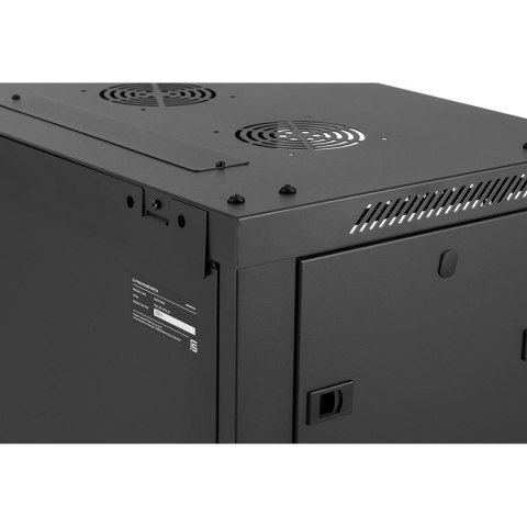 SZAFA RACK SERWEROWA INSTALACYJNA WISZĄCA 19'' 15U IP20 DO 60 KG 60X45X87 CM CZARNA SZAFA RACK SERWEROWA INSTALACYJNA WISZĄCA 19'' 15U IP20 DO 60 KG 60X45X87 CM CZARNA