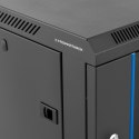 SZAFA RACK SERWEROWA SIECIOWA WISZĄCA 19'' 6U IP20 DO 60 KG 60X44X37 CM CZARNA
