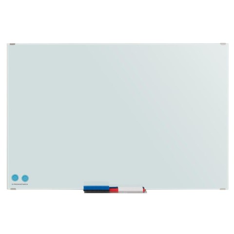 TABLICA MAGNETYCZNA SZKLANA SUCHOŚCIERALNA ŚCIENNA BIAŁA ZESTAW 60X90 CM TABLICA MAGNETYCZNA SZKLANA SUCHOŚCIERALNA ŚCIENNA BIAŁA ZESTAW 60X90 CM