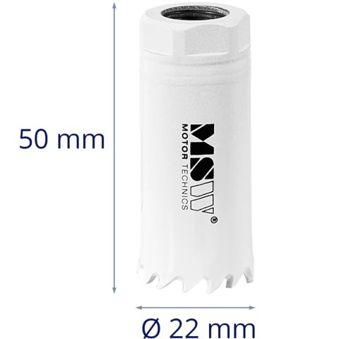 OTWORNICA BIMETALOWA WIERTŁO DO METALU DREWNA TWORZYW SZTUCZNYCH ŚR. 22 MM OTWORNICA BIMETALOWA WIERTŁO DO METALU DREWNA TWORZYW SZTUCZNYCH ŚR. 22 MM
