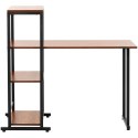 BIURKO KOMPUTEROWE Z REGAŁEM INDUSTRIALNE LOFT DO BIURA DOMU 110 X 50 CM