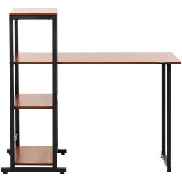 BIURKO KOMPUTEROWE Z REGAŁEM INDUSTRIALNE LOFT DO BIURA DOMU 110 X 50 CM