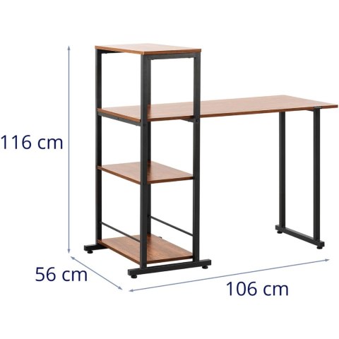 BIURKO KOMPUTEROWE Z REGAŁEM INDUSTRIALNE LOFT DO BIURA DOMU 110 X 50 CM BIURKO KOMPUTEROWE Z REGAŁEM INDUSTRIALNE LOFT DO BIURA DOMU 110 X 50 CM