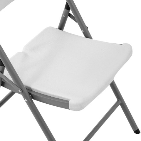 KRZESŁO CATERINGOWE BANKIETOWE OGRODOWE SKŁADANE DO 180 KG 40 X 38 CM BIAŁE KRZESŁO CATERINGOWE BANKIETOWE OGRODOWE SKŁADANE DO 180 KG 40 X 38 CM BIAŁE