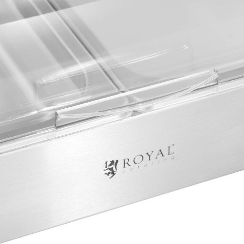 WITRYNA EKSPOZYCYJNA BUFETOWA ŚNIADANIOWA Z POKRYWĄ ROLLTOP 2X GN 1/2 2X 4 L WITRYNA EKSPOZYCYJNA BUFETOWA ŚNIADANIOWA Z POKRYWĄ ROLLTOP 2X GN 1/2 2X 4 L