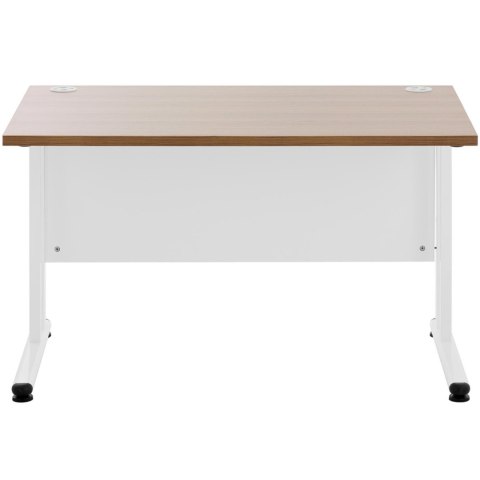 BIURKO KOMPUTEROWE NA METALOWYM STELAŻU 120 X 73 CM BRĄZOWO-BIAŁE BIURKO KOMPUTEROWE NA METALOWYM STELAŻU 120 X 73 CM BRĄZOWO-BIAŁE