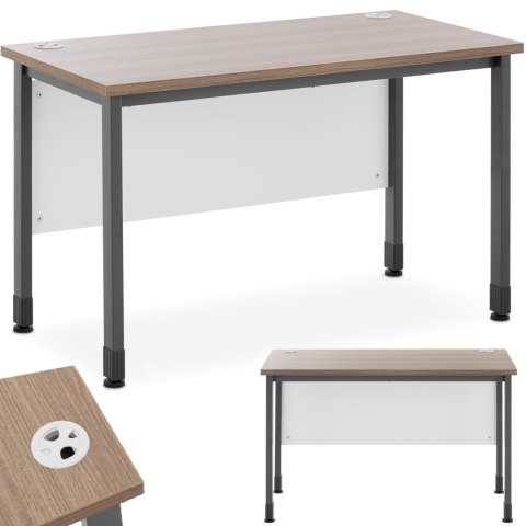 BIURKO KOMPUTEROWE RUSTYKALNE INDUSTRIALNE LOFTOWE DO BIURA DOMU 120X60 CM BRĄZOWO-SZARE BIURKO KOMPUTEROWE RUSTYKALNE INDUSTRIALNE LOFTOWE DO BIURA DOMU 120X60 CM BRĄZOWO-SZARE