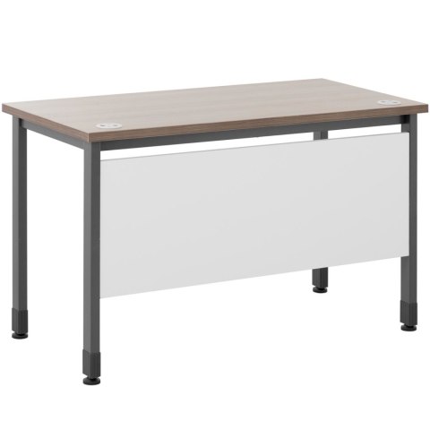 BIURKO KOMPUTEROWE RUSTYKALNE INDUSTRIALNE LOFTOWE DO BIURA DOMU 120X60 CM BRĄZOWO-SZARE BIURKO KOMPUTEROWE RUSTYKALNE INDUSTRIALNE LOFTOWE DO BIURA DOMU 120X60 CM BRĄZOWO-SZARE