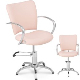 KRZESŁO FOTEL FRYZJERSKI KOSMETYCZNY OBROTOWY CHESTER POWDER PINK RÓŻOWY