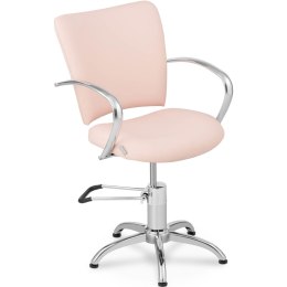 KRZESŁO FOTEL FRYZJERSKI KOSMETYCZNY OBROTOWY CHESTER POWDER PINK RÓŻOWY