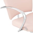 KRZESŁO FOTEL FRYZJERSKI KOSMETYCZNY OBROTOWY CHESTER POWDER PINK RÓŻOWY