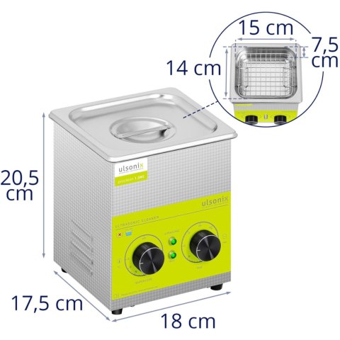 MYJKA WANNA ULTRADŹWIĘKOWA OCZYSZCZACZ 1.3 L 60 W MYJKA WANNA ULTRADŹWIĘKOWA OCZYSZCZACZ 1.3 L 60 W