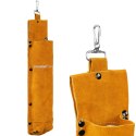 WOREK TORBA SKÓRZANA NA ELEKTRODY Z HAKIEM MOCUJĄCYM 39 X 8,5 CM