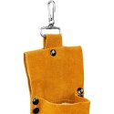 WOREK TORBA SKÓRZANA NA ELEKTRODY Z HAKIEM MOCUJĄCYM 39 X 8,5 CM