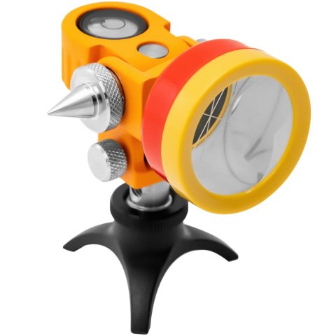 MINI PRYZMAT LUSTRO DALMIERCZE GEODEZYJNE Z TYCZKĄ I PODSTAWĄ SREBRNA POWŁOKA ŚR. 3,6 CM 1,26 M MINI PRYZMAT LUSTRO DALMIERCZE GEODEZYJNE Z TYCZKĄ I PODSTAWĄ SREBRNA POWŁOKA ŚR. 3,6 CM 1,26 M