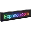 REKLAMA TABLICA ŚWIETLNA 192 X 32 KOLOROWE DIODY LED 67 X 19 CM