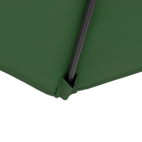 PARASOL OGRODOWY NA WYSIĘGNIKU KWADRATOWY 250 X 250 CM ZIELONY PARASOL OGRODOWY NA WYSIĘGNIKU KWADRATOWY 250 X 250 CM ZIELONY