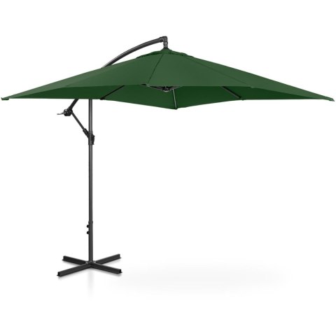 PARASOL OGRODOWY NA WYSIĘGNIKU KWADRATOWY 250 X 250 CM ZIELONY PARASOL OGRODOWY NA WYSIĘGNIKU KWADRATOWY 250 X 250 CM ZIELONY