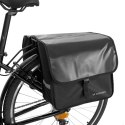 SAKWA ROWEROWA NA BAGAŻNIK PODWÓJNA 28 L CZARNA