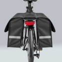 SAKWA ROWEROWA NA BAGAŻNIK PODWÓJNA 28 L CZARNA