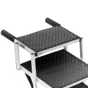 SCHODY DLA PSA DO SAMOCHODU SKŁADANE ALUMINIOWE WYS. 71 CM DO 68 KG - 5 STOPNI