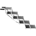 SCHODY DLA PSA DO SAMOCHODU SKŁADANE ALUMINIOWE WYS. 71 CM DO 68 KG - 5 STOPNI