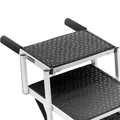 SCHODY DLA PSA DO SAMOCHODU SKŁADANE ALUMINIOWE WYS. 81 CM DO 68 KG - 5 STOPNI SCHODY DLA PSA DO SAMOCHODU SKŁADANE ALUMINIOWE WYS. 81 CM DO 68 KG - 5 STOPNI